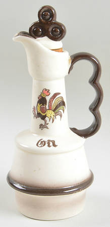 Red Rooster Oil Cruet and Stopper
