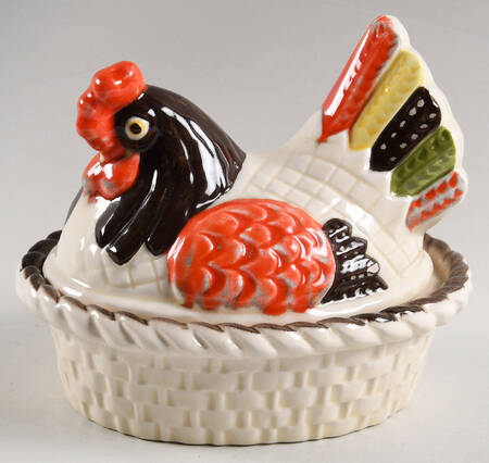 Red Rooster Lazy Susan-Center Section