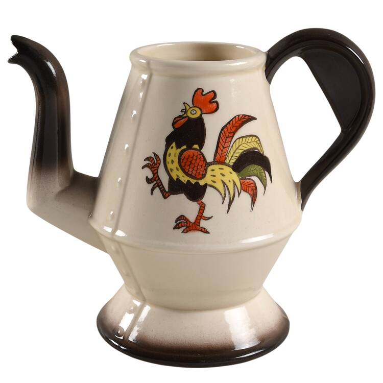 Red Rooster Coffee Pot No Lid