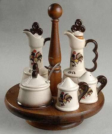 Red Rooster Condiment Set