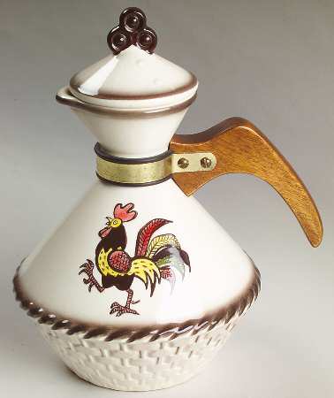 Red Rooster Carafe & Lid