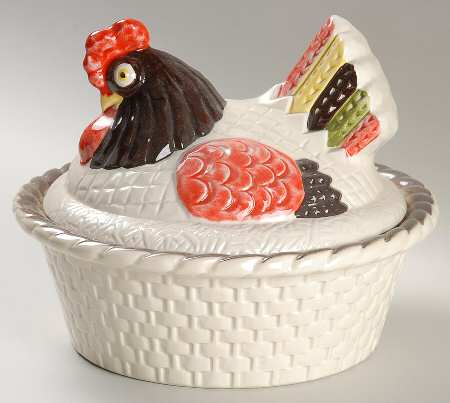 Red Rooster 1.5 Qt Round Covered Casserole