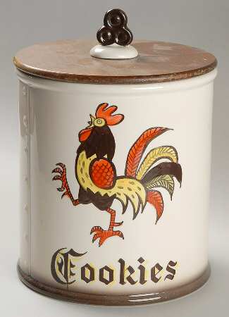 Red Rooster Cookie Jar & Lid