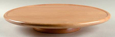 Red Rooster Wood Lazy Susan Base