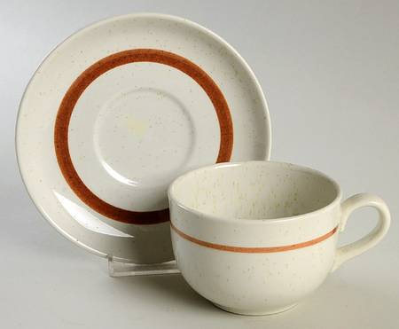 Rhythm Flat Cup & Saucer Set