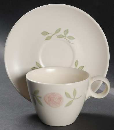 Rose A Day Flat Cup & Saucer Set