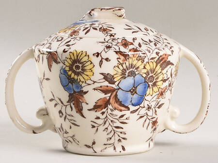 Santa Barbara Sugar Bowl & Lid