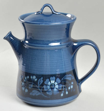 San Clemente Laguna Blue Coffee Pot & Lid