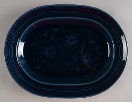 San Clemente Laguna Blue 13" Oval Serving Platter
