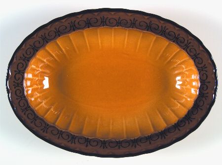 San Fernando Gold 11" Oval Vegetable Bowl