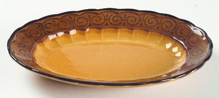 San Fernando Gold 9" Oval Serving Platter