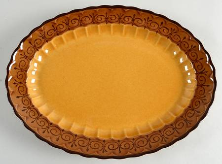 San Fernando Gold 14" Oval Serving Platter