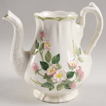 Sculptured Berry Coffee Pot No Lid
