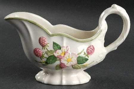 Sculptured Berry Gravy Boat