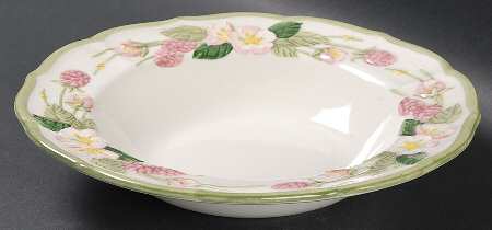 Sculptured Berry Rim Soup Bowl