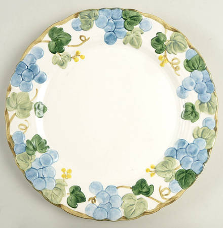 Sculptured Grape Dinner Plate