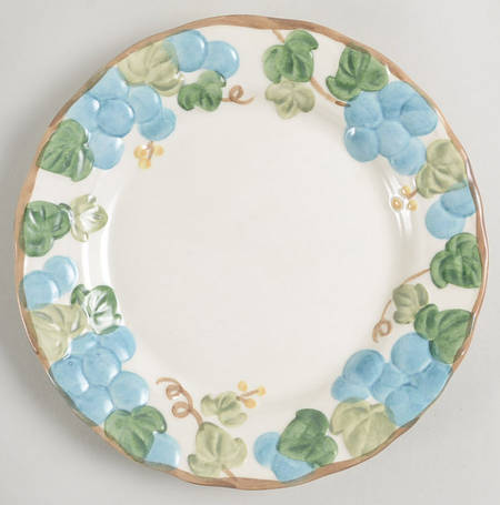 Sculptured Grape Salad Plate