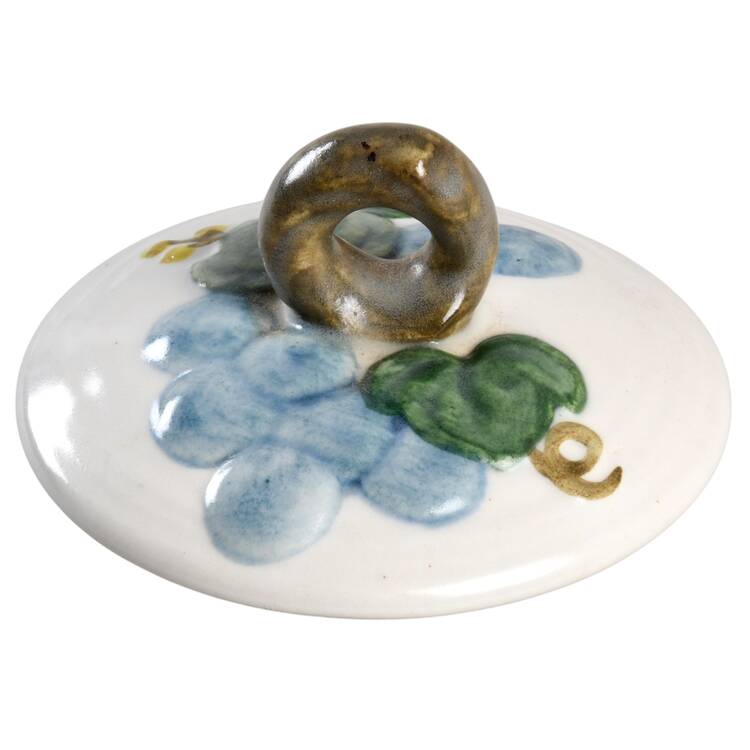 Sculptured Grape Lid for Small Canister
