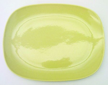 Shoreline Chartreuse 13" Oval Serving Platter