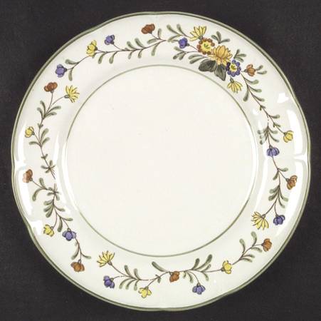 Spring Garland Dinner Plate