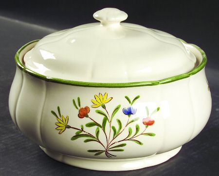 Spring Garland Round Covered Vegetable