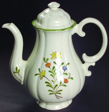 Spring Garland Coffee Pot & Lid