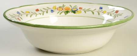 Spring Garland 10" Round Vegetable Bowl