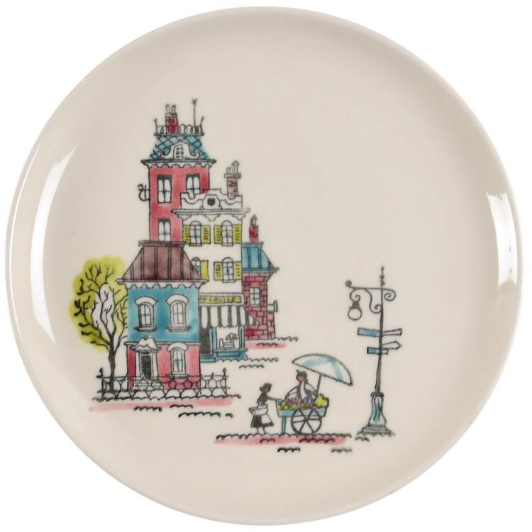 Street Scene Salad Plate