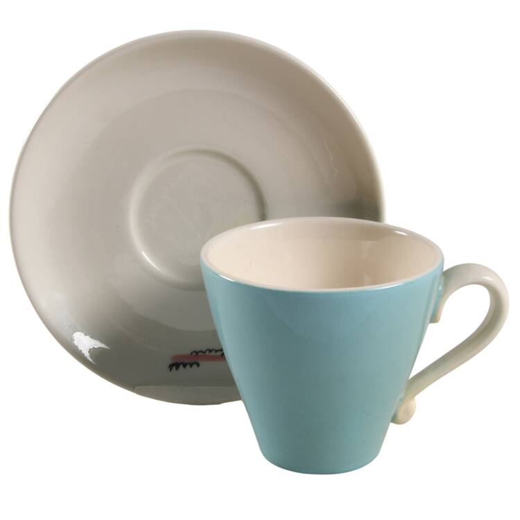 Street Scene Flat Cup & Saucer Set