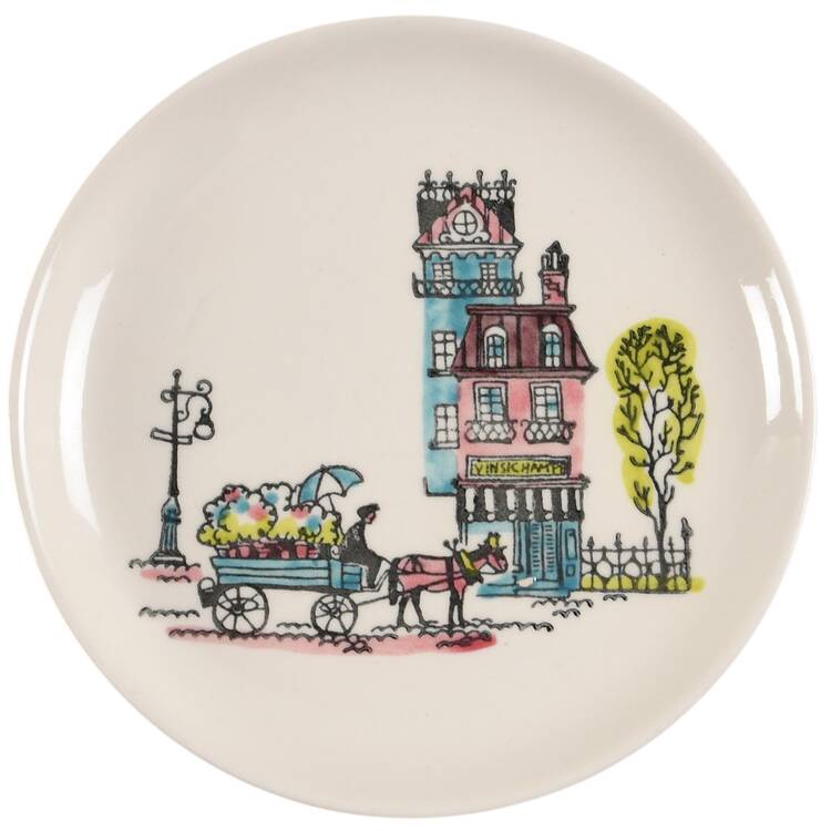 Street Scene Bread & Butter Plate