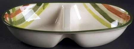 Tam O'shanter 11" Oval Divided Vegetable Bowl