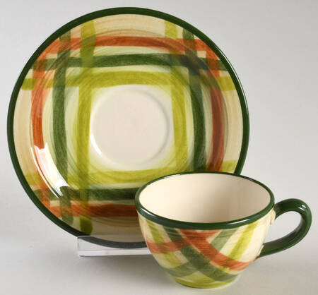 Tam O'shanter Flat Demitasse Cup & Saucer Set
