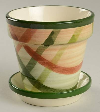 Tam O'shanter 4" Flower Pot with Underplate