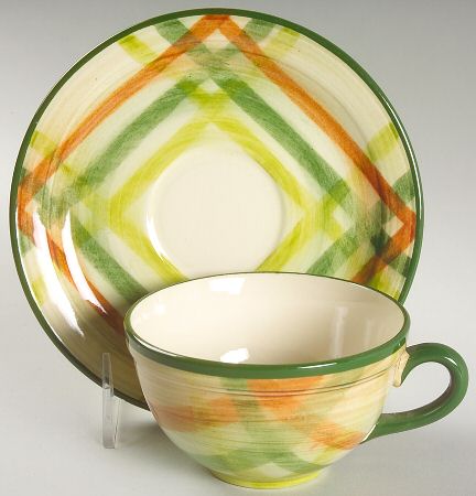 Tam O'shanter Flat Cup & Saucer Set