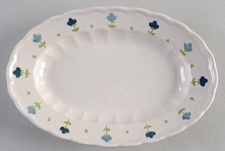 True Blue 9" Oval Serving Platter