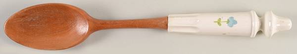 True Blue Salad Serving Spoon with Wood Bowl