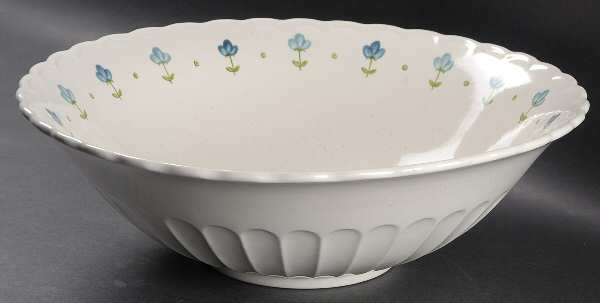 True Blue 12" Large Salad Serving Bowl