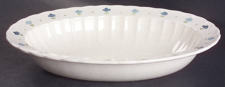 True Blue 11" Oval Vegetable Bowl