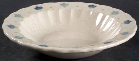 True Blue Rim Fruit/Dessert (Sauce) Bowl
