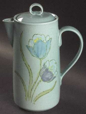 Tulips Coffee Pot & Lid