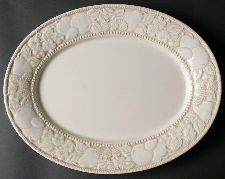Vernon Antiqua 14" Oval Serving Platter
