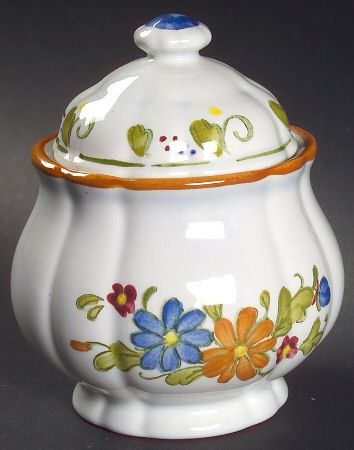 Vernon Bouquet Sugar Bowl & Lid