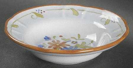 Vernon Bouquet Rim Fruit/Dessert (Sauce) Bowl