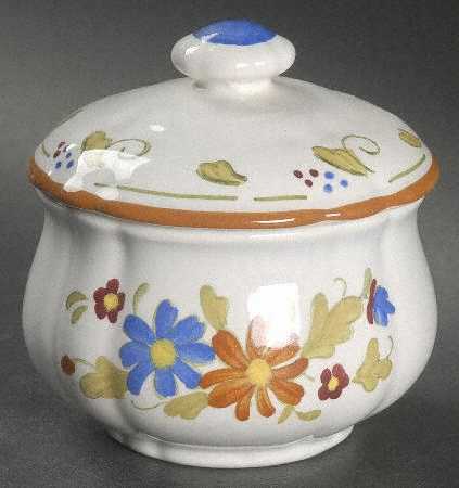 Vernon Bouquet Sugar Bowl & Lid