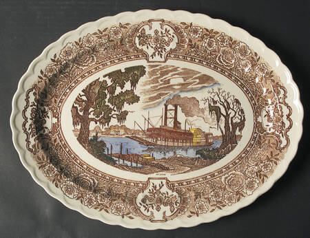 Vernon's 1860 15" Oval Serving Platter