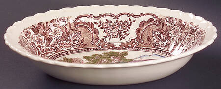 Vernon's 1860 10" Oval Vegetable Bowl