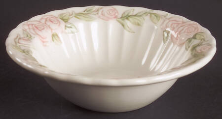 Vernon Rose Pink Rim Cereal Bowl