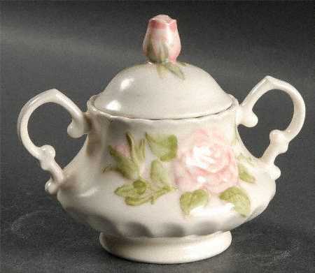 Vernon Rose Pink Sugar Bowl & Lid