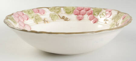 Vintage Pink 9" Round Vegetable Bowl