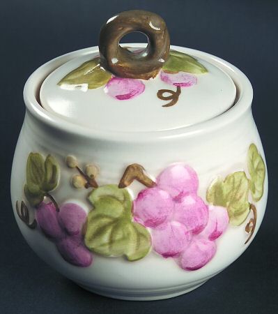 Vintage Pink Sugar Bowl & Lid